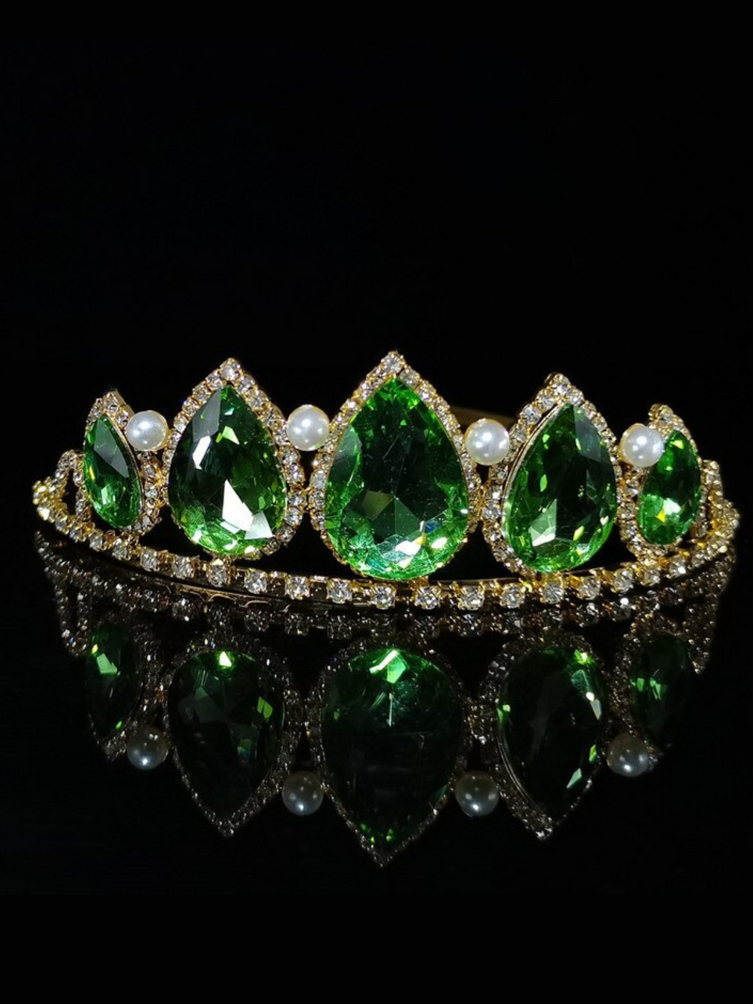 Kids Halloween Accessories | Girls Frog Princess Pearl & Jewel Tiara