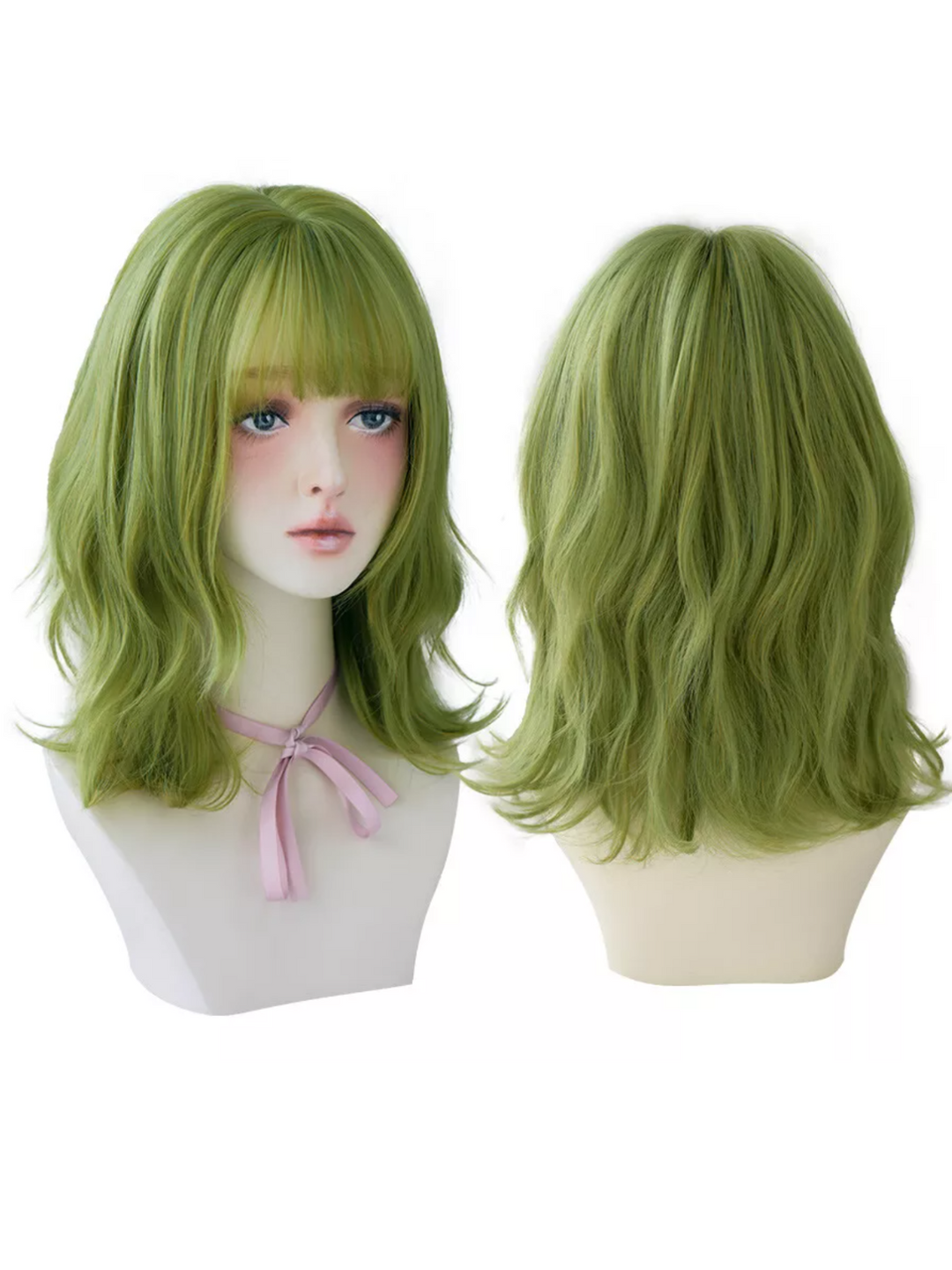 Ghostly Glam Green Wig