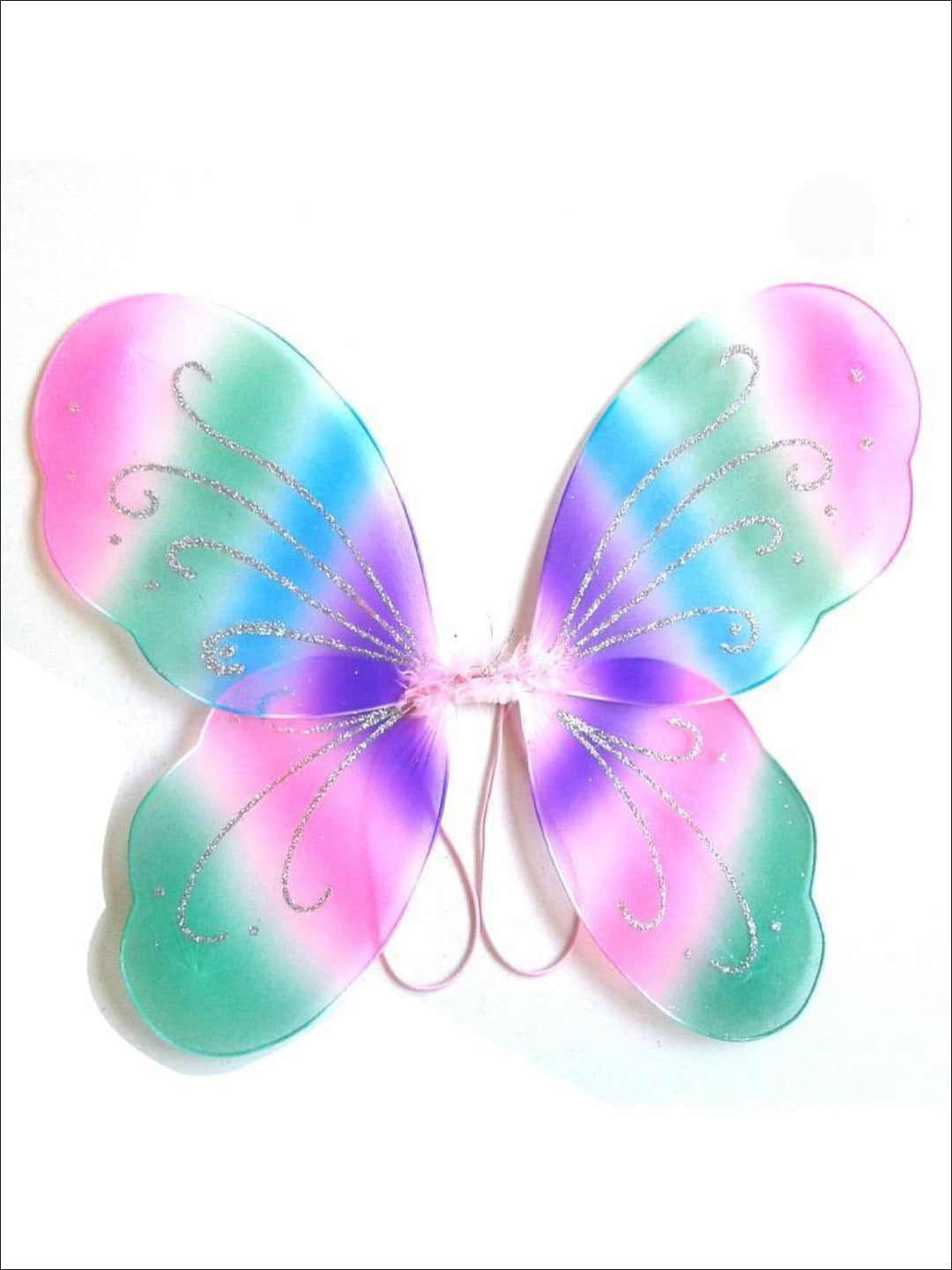 Girls Rainbow Unicorn Fairy Wings - Rainbow - Girls Halloween Costume