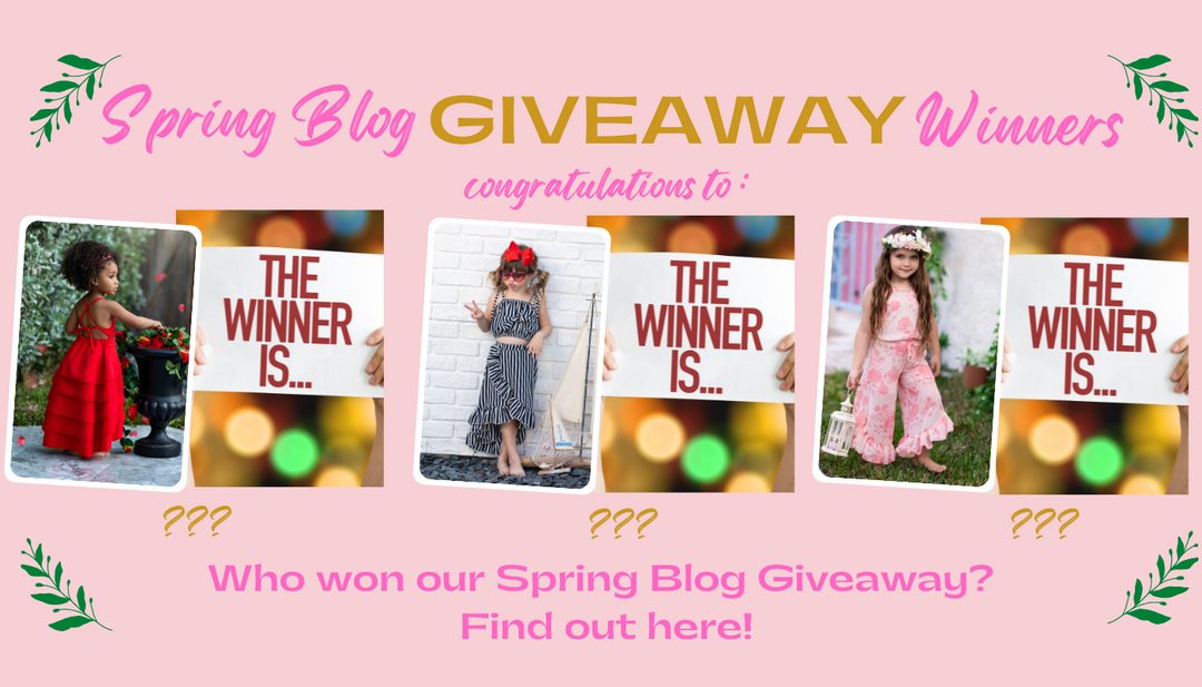 And the Winners Are...Mia Belle Girls Spring Blog Giveaway Recipients 