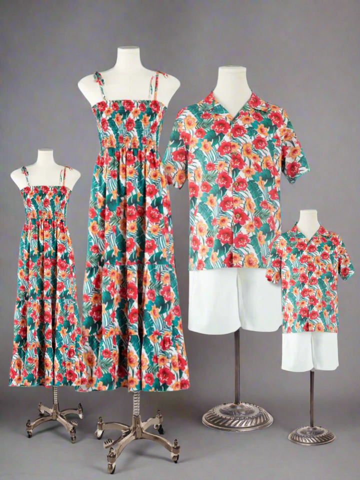 Family Style On Vacay Floral Print Summer Outfit