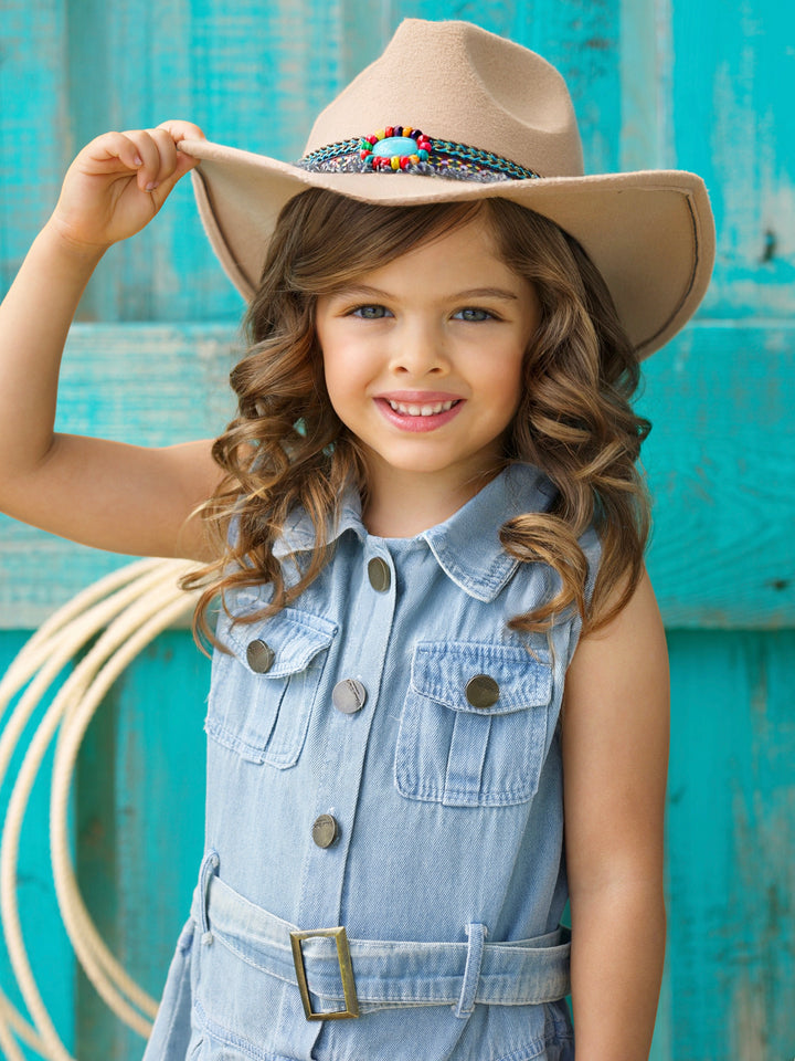 Rodeo Chic Denim Belted Dress