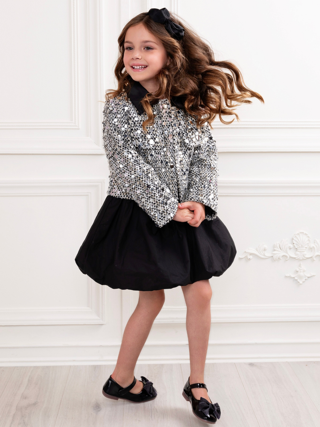 Sparkle & Shine Sequin Jacket and Dress Set
