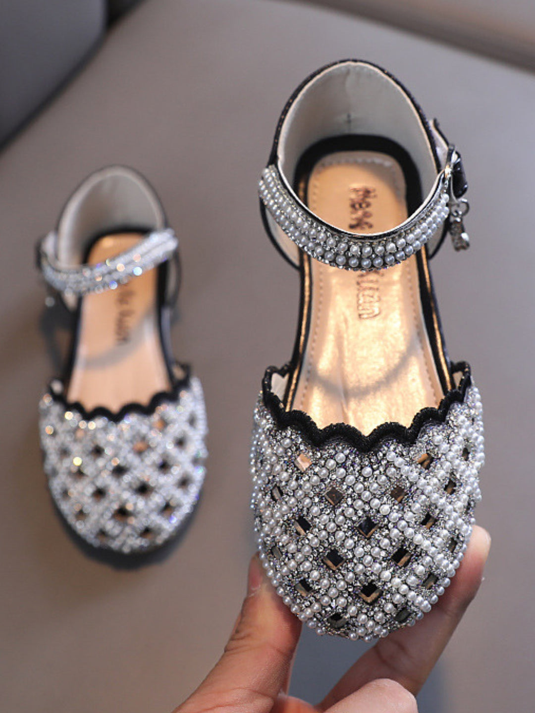 Shimmer Stride Soft Leather Sandals