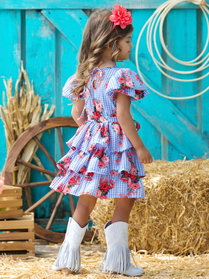 Bluebell Gingham Ruffle Dress