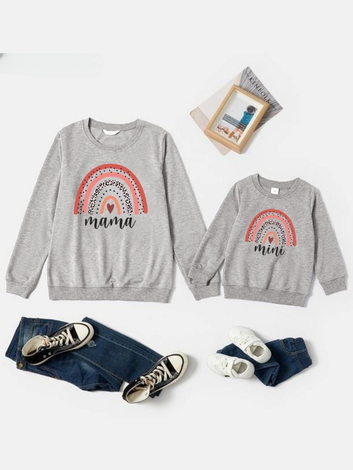 Mommy & Me Tops | Mini Mama Rainbow Long Sleeve Top | Mia Belle Girls