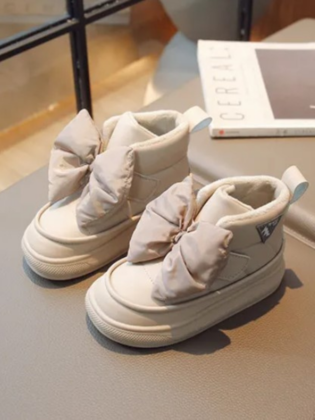 Mia Belle Girls Bow-Embellished Snow Boots | Shoes By Liv & Mia
