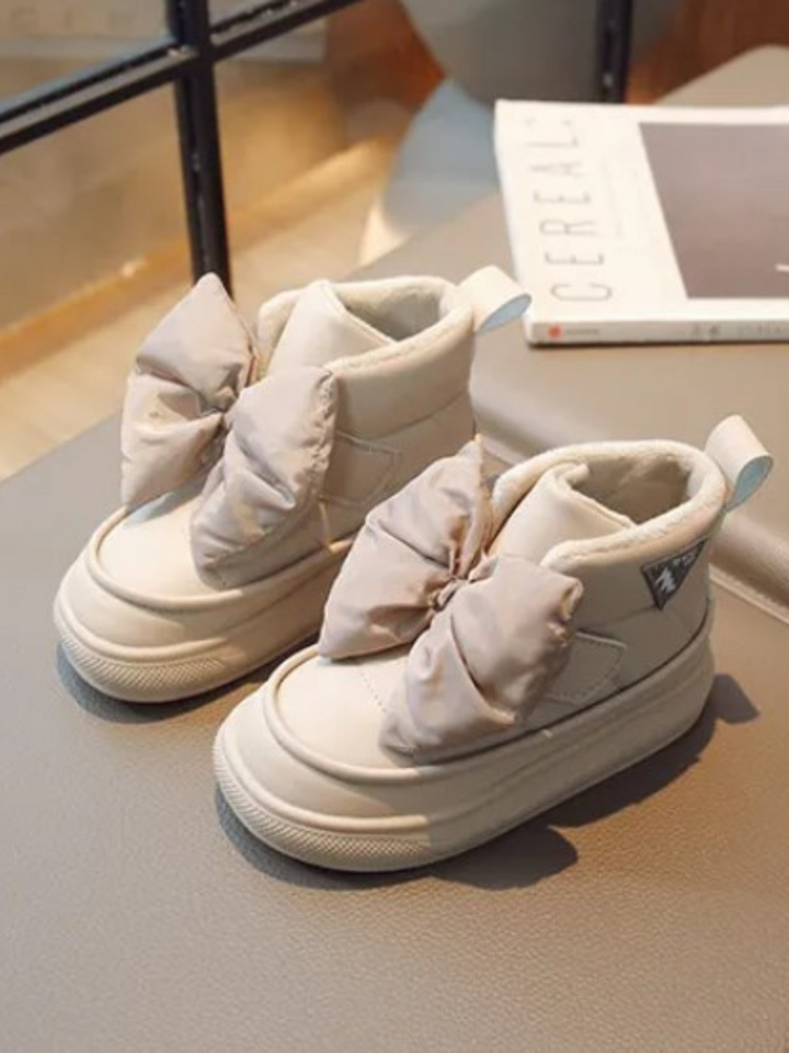 Mia Belle Girls Bow-Embellished Snow Boots | Shoes By Liv & Mia