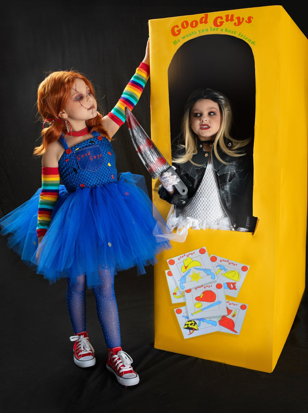 Kids Halloween Costumes | Chucky Inspired Tutu Dress | Mia Belle Girls