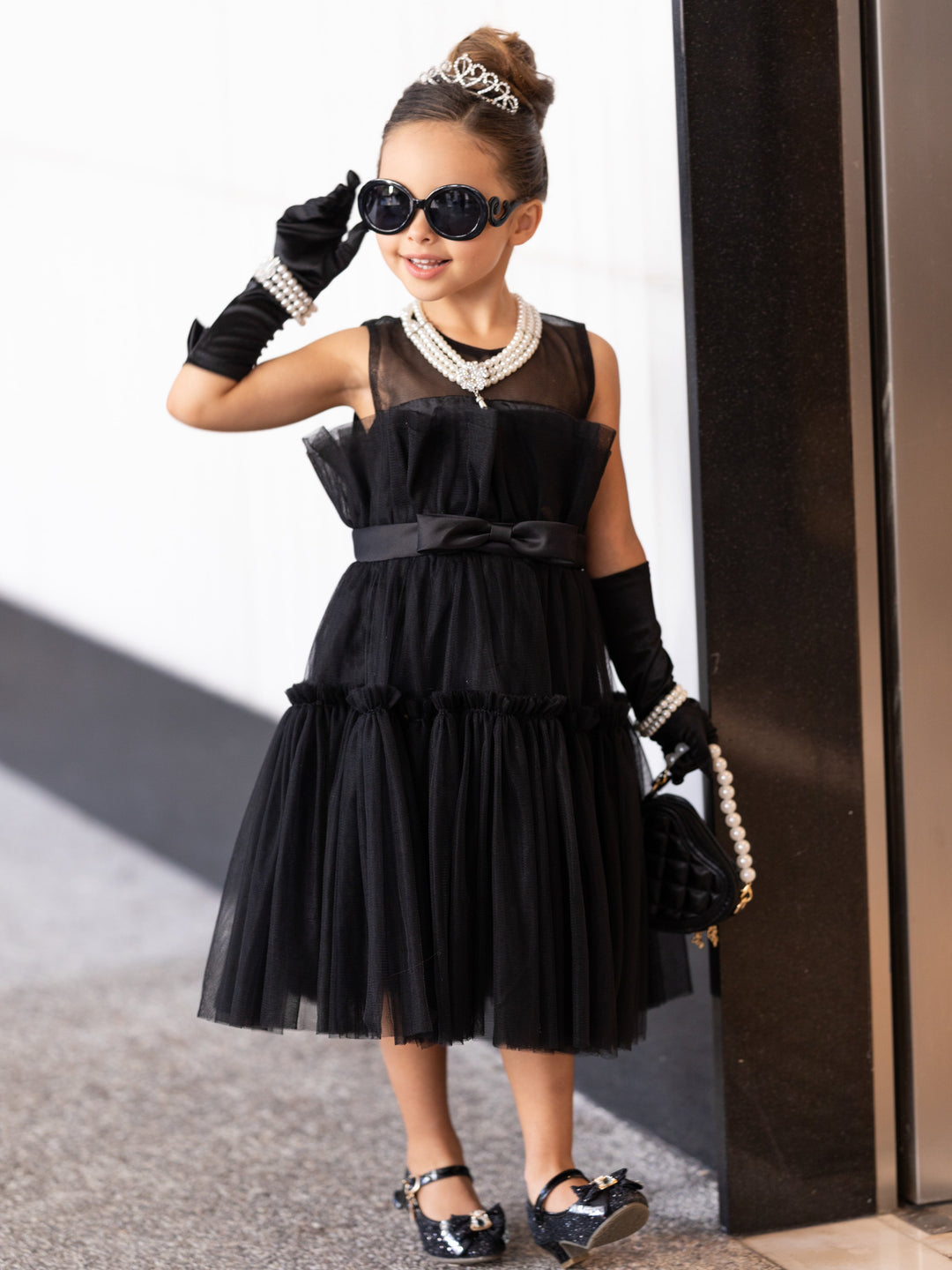 Girls Halloween Costume | Audrey Breakfast At Tiffany's Inspired Dress