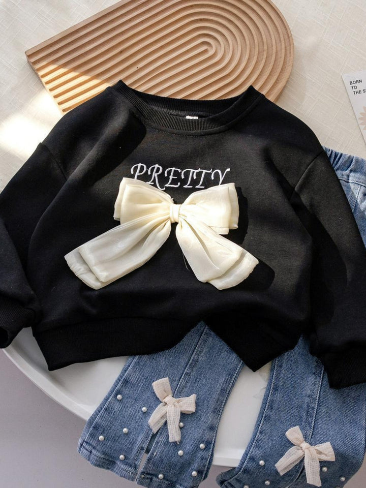 Pretty Statement Bow Sweatshirt