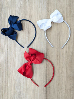 Girls Bow Headband Set of 3