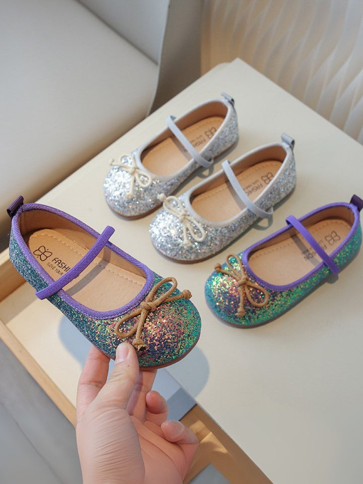 Girls Glitter Princess Ballet Flats