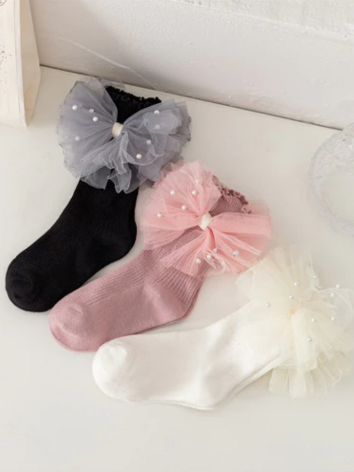 My Pearly Fashionista Socks With Bow