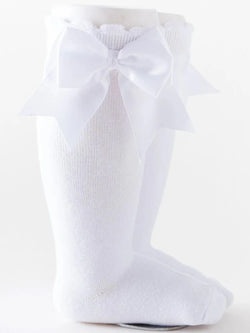All Dolled Up Silky Bow Knee-High Socks