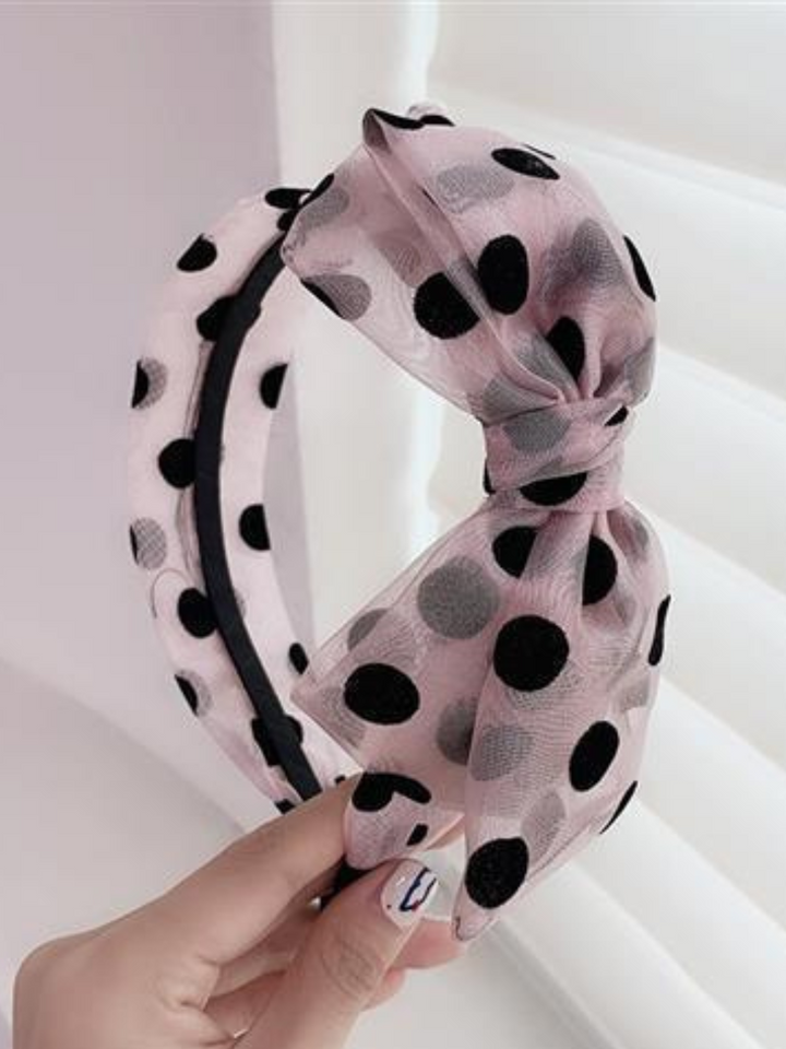 Mia Belle Girls Polka Dot Headband | Girls Accessories