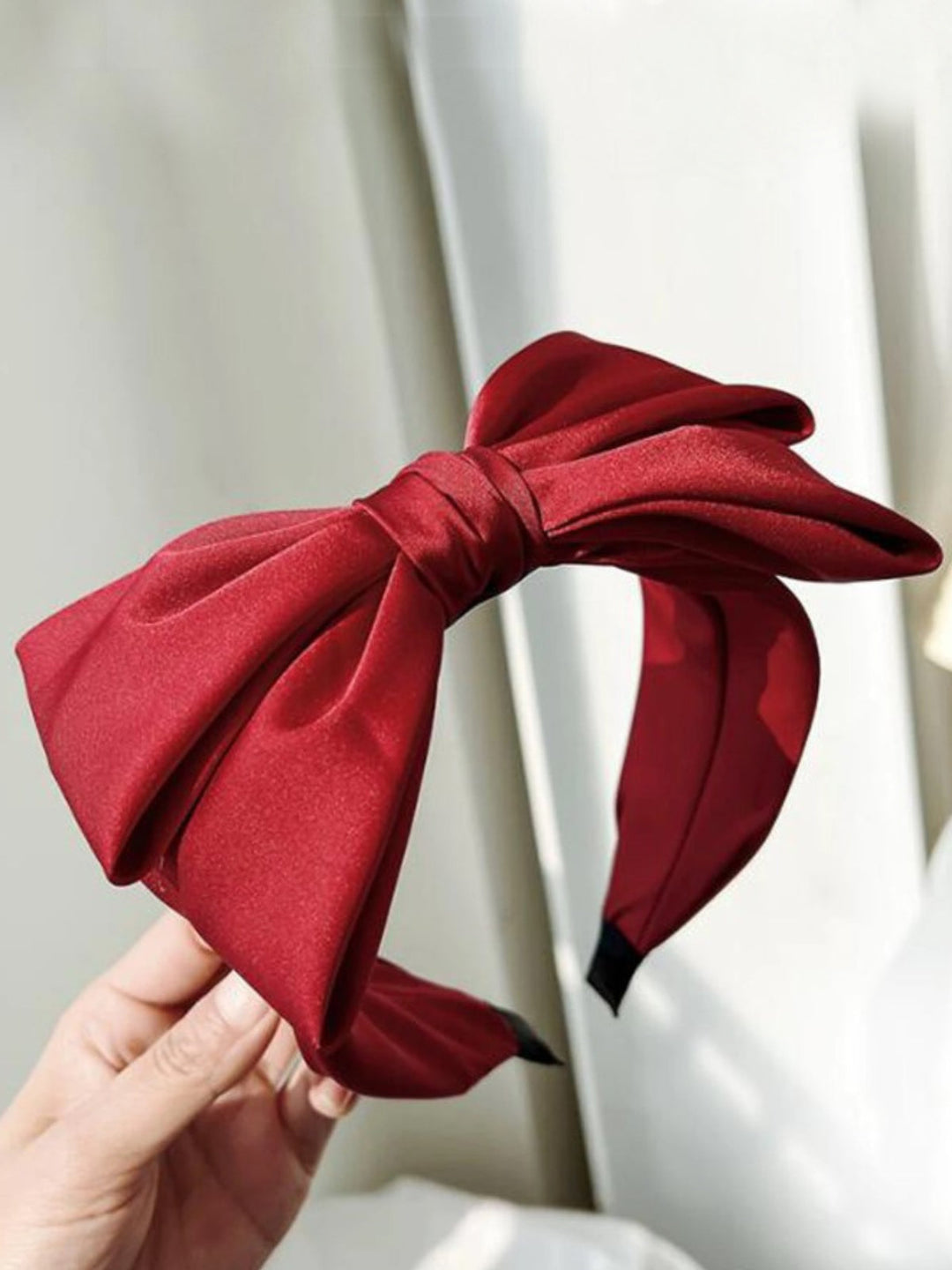 Mia Belle Girls Big Bow Velvet Headband | Girls Accessories