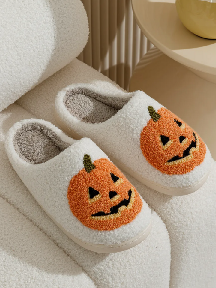 Mia Belle Girls Pumpkin Bedroom Slippers | Shoes By Liv & Mia