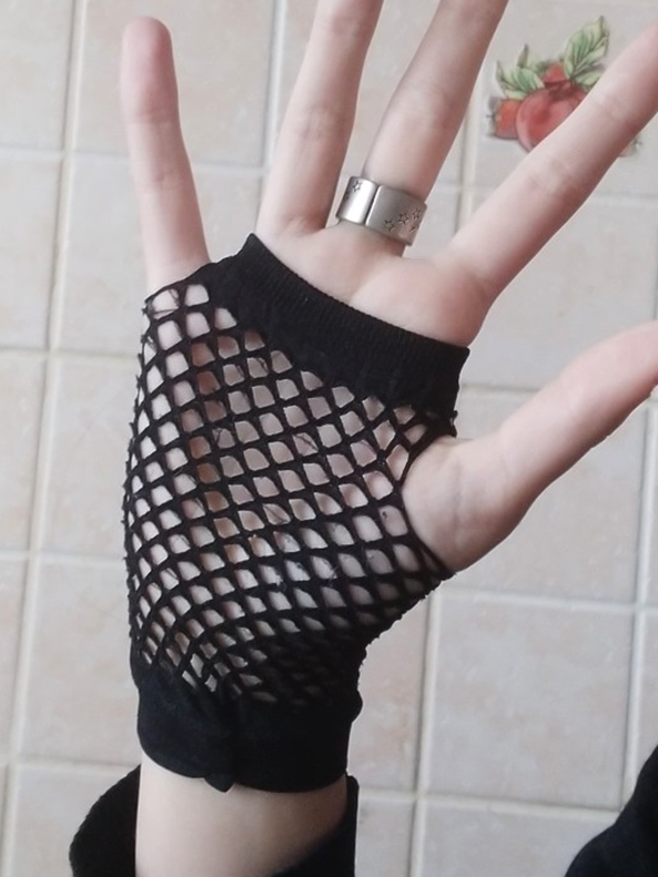 Halloween Accessories | Beetlejuice Inspired Gloves - Mia Belle Girls