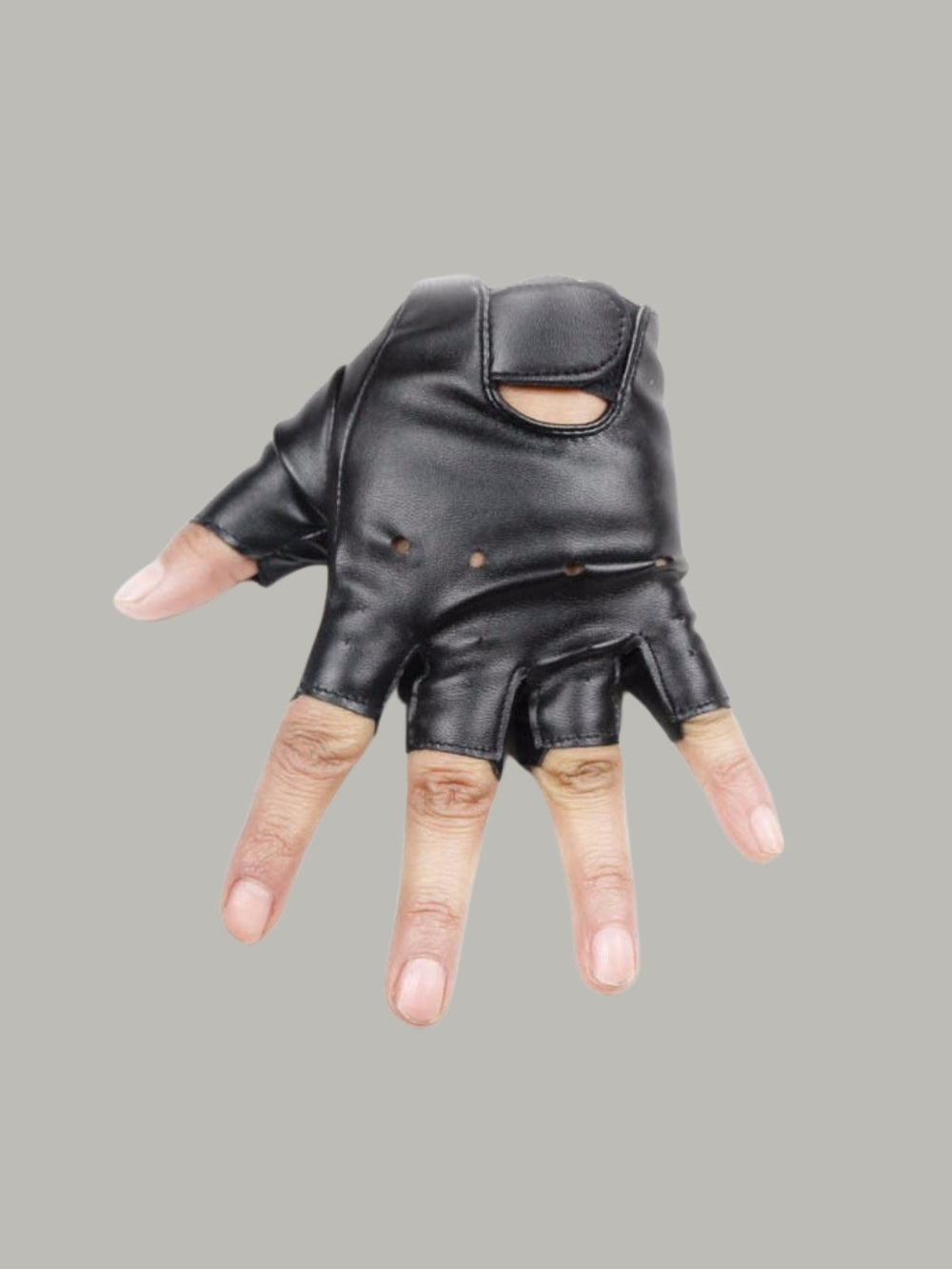 Halloween Accessories | Leather Fingerless Gloves | Mia Belle Girls