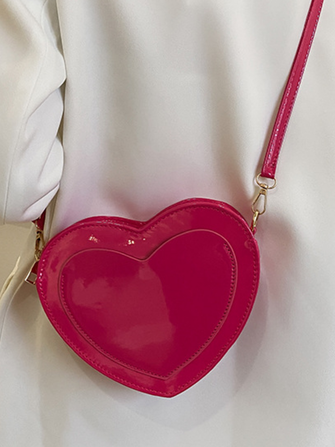 Little Girls Accessories | Heart Shaped Adjustable Crossbody Purse
