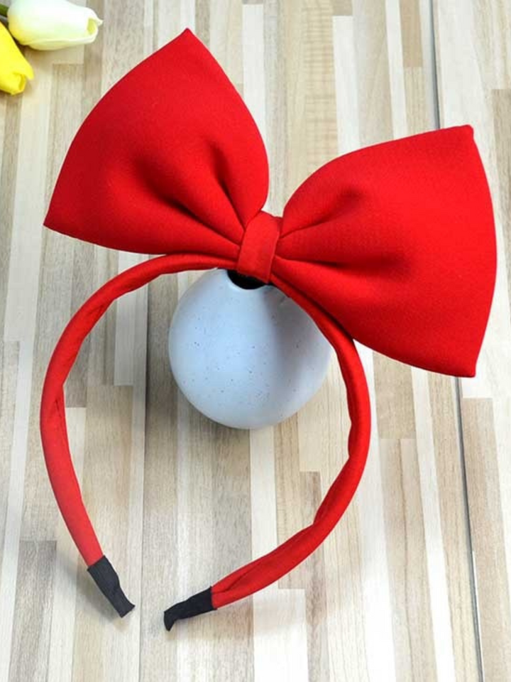 Kids Halloween Hair Accessories | Girls Snow White Red Bow Headband