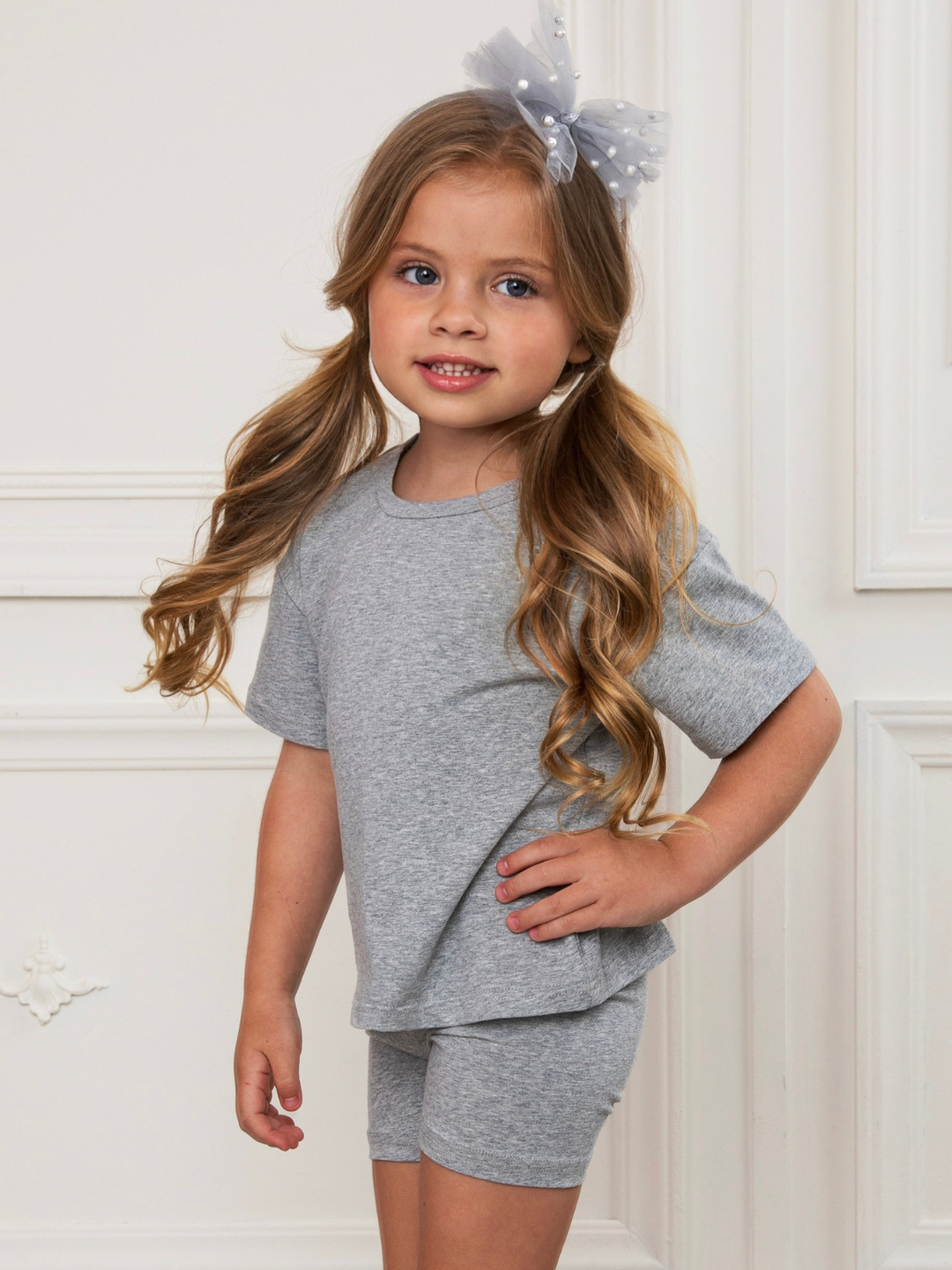 Sleek Matching Tee & Biker Short Set