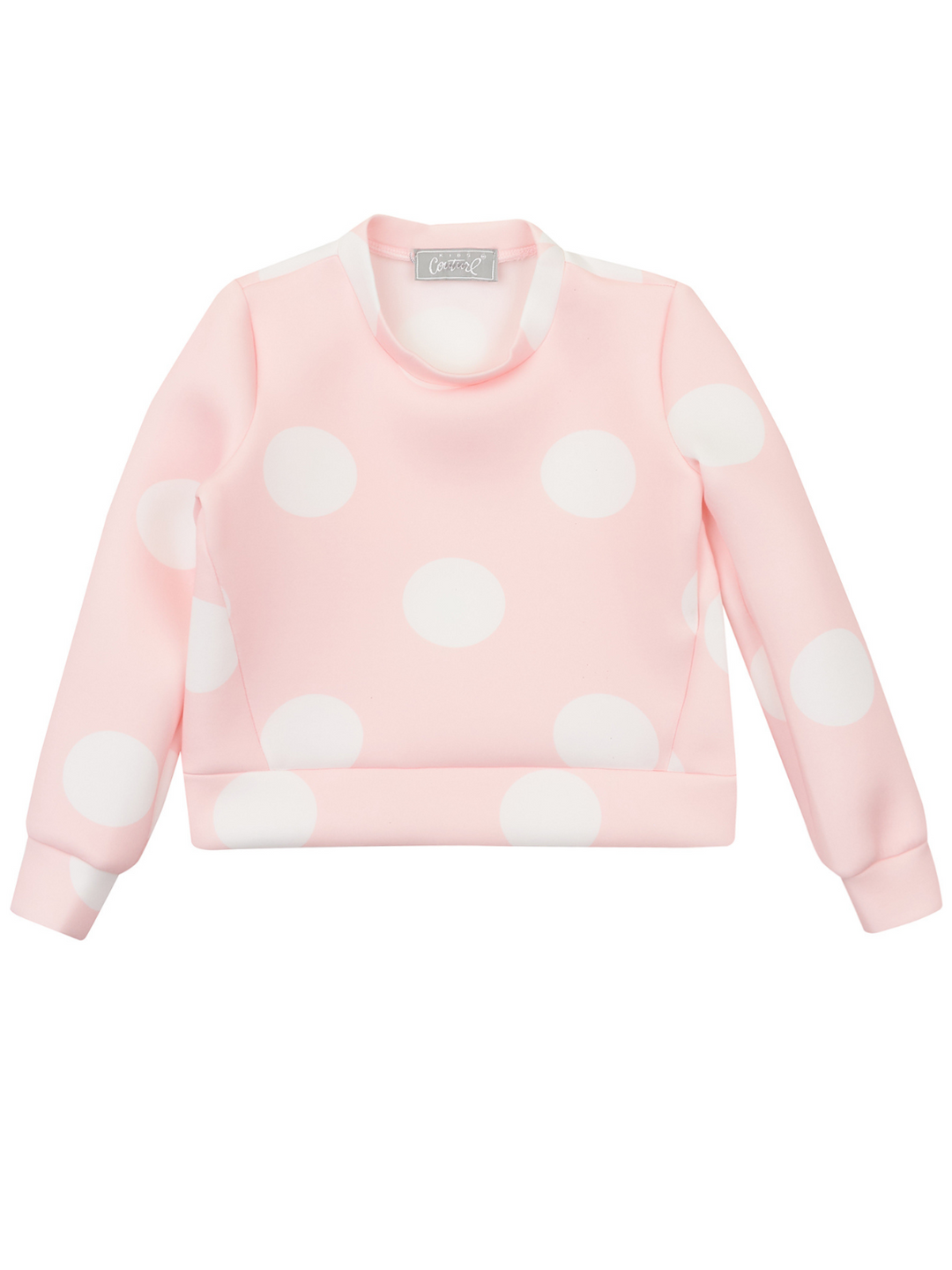 Pink Polka Dot Delight Sweatshirt by Kids Couture