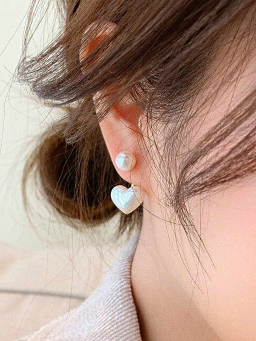 Mia Belle Girls Pearl Heart Earrings | Girls Accessories
