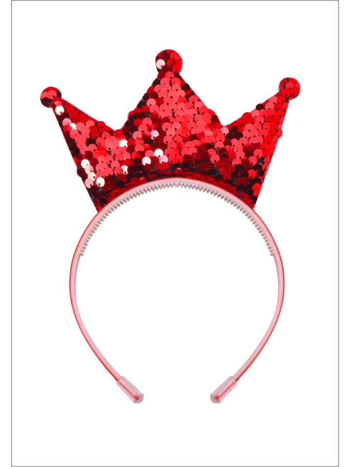Queen Of Cuteness Sequin Crown Headband