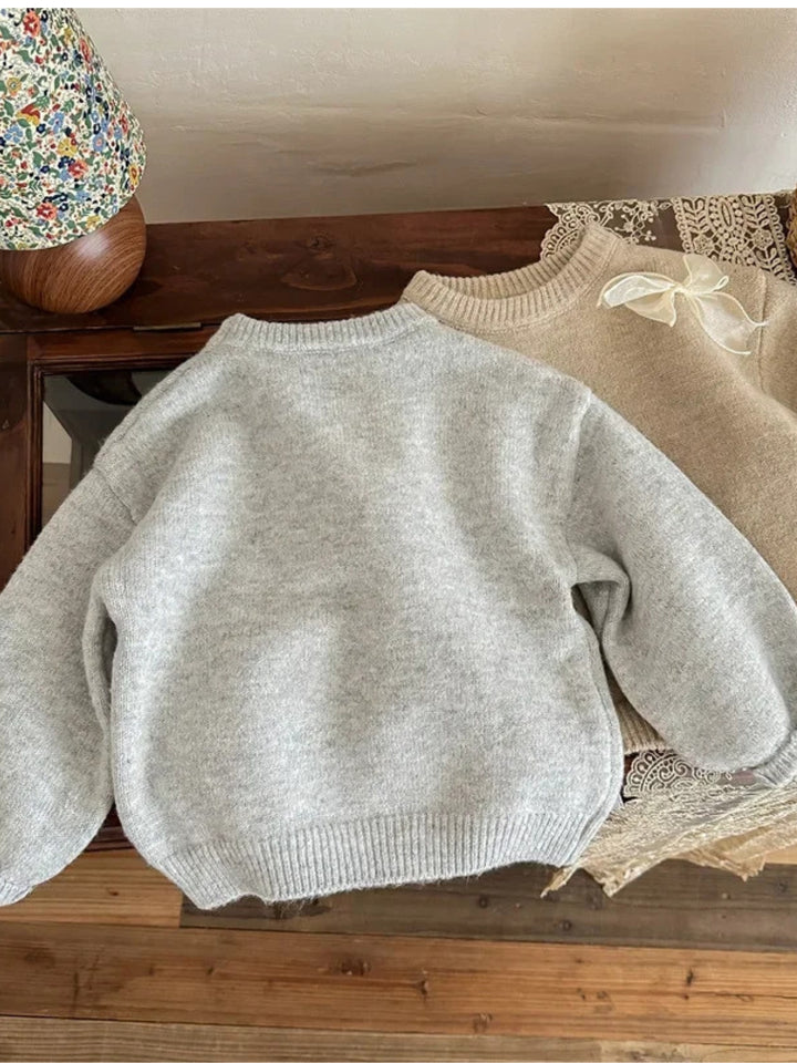 Sweet Bow Charm Knit Sweater