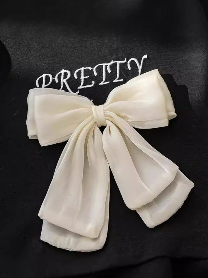 Pretty Statement Bow Sweatshirt