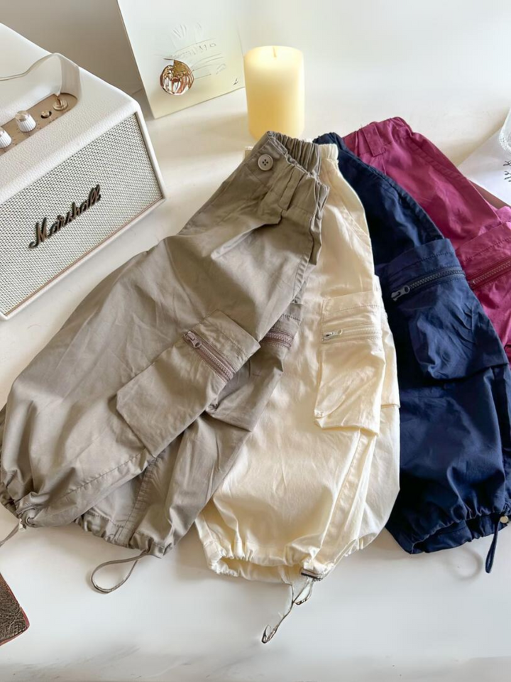 Mia Belle Girls Cargo Pants | Little Girls Casual Pants