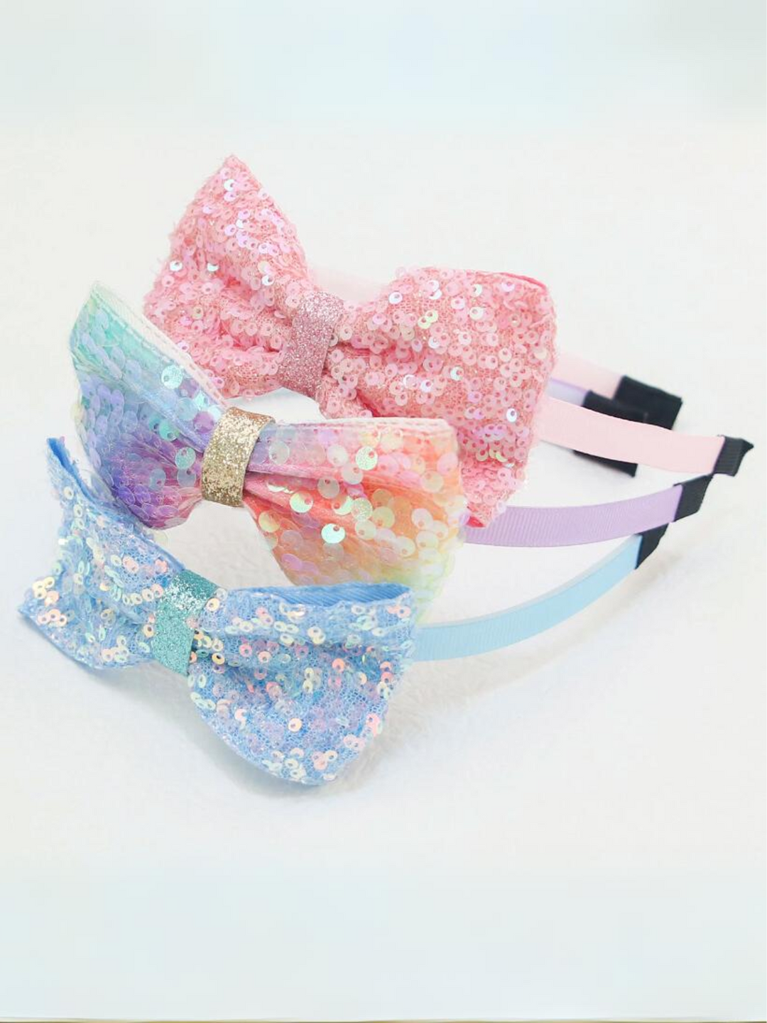 Mia Belle Girls Sequin Bow Headband | Girls Accessories