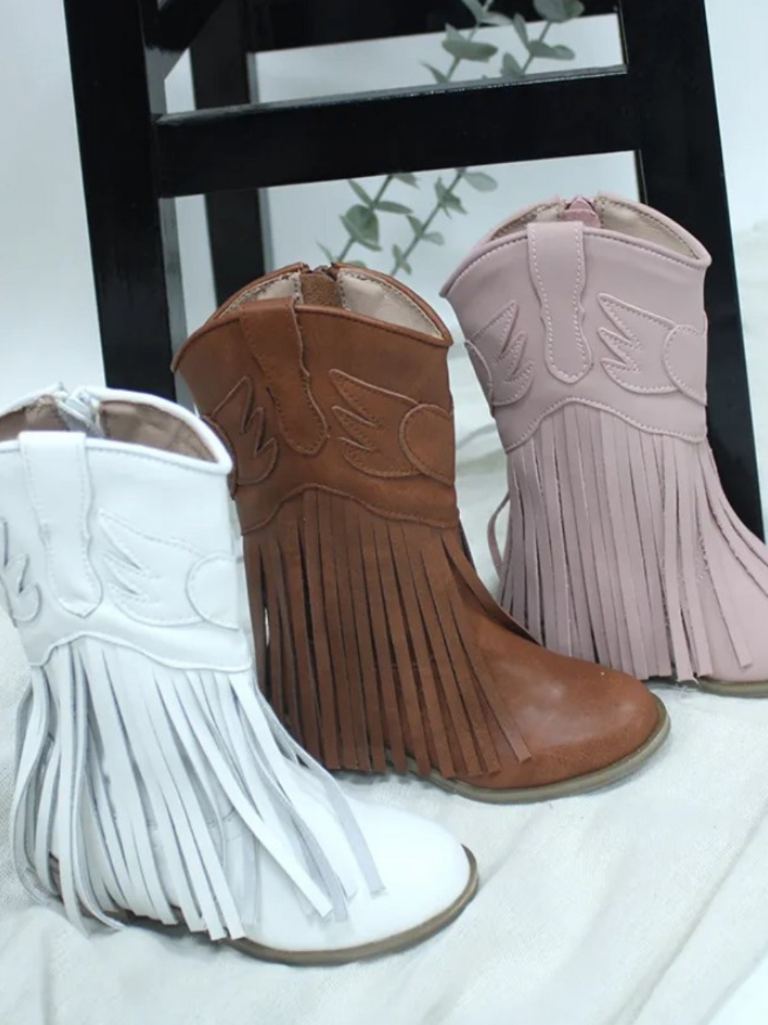 Mia Belle Girls Fringe Cowboy Boots | Shoes By Liv & Mia