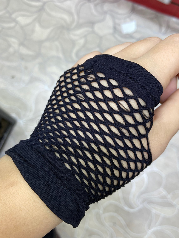Halloween Accessories | Beetlejuice Inspired Gloves - Mia Belle Girls