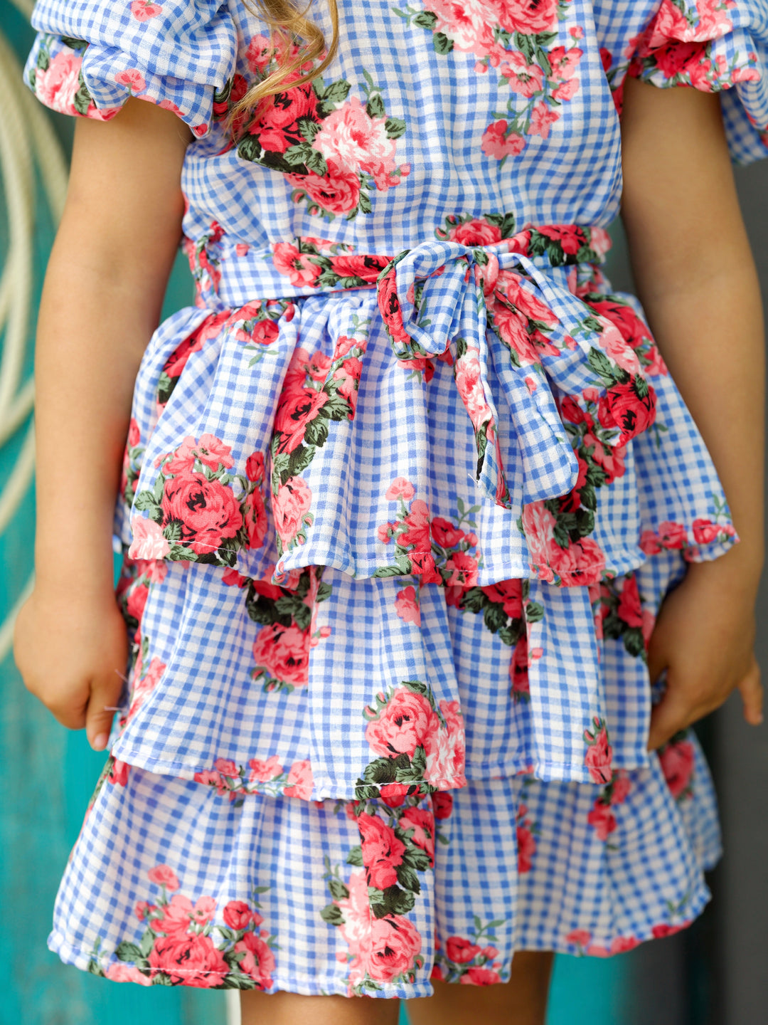Bluebell Gingham Ruffle Dress