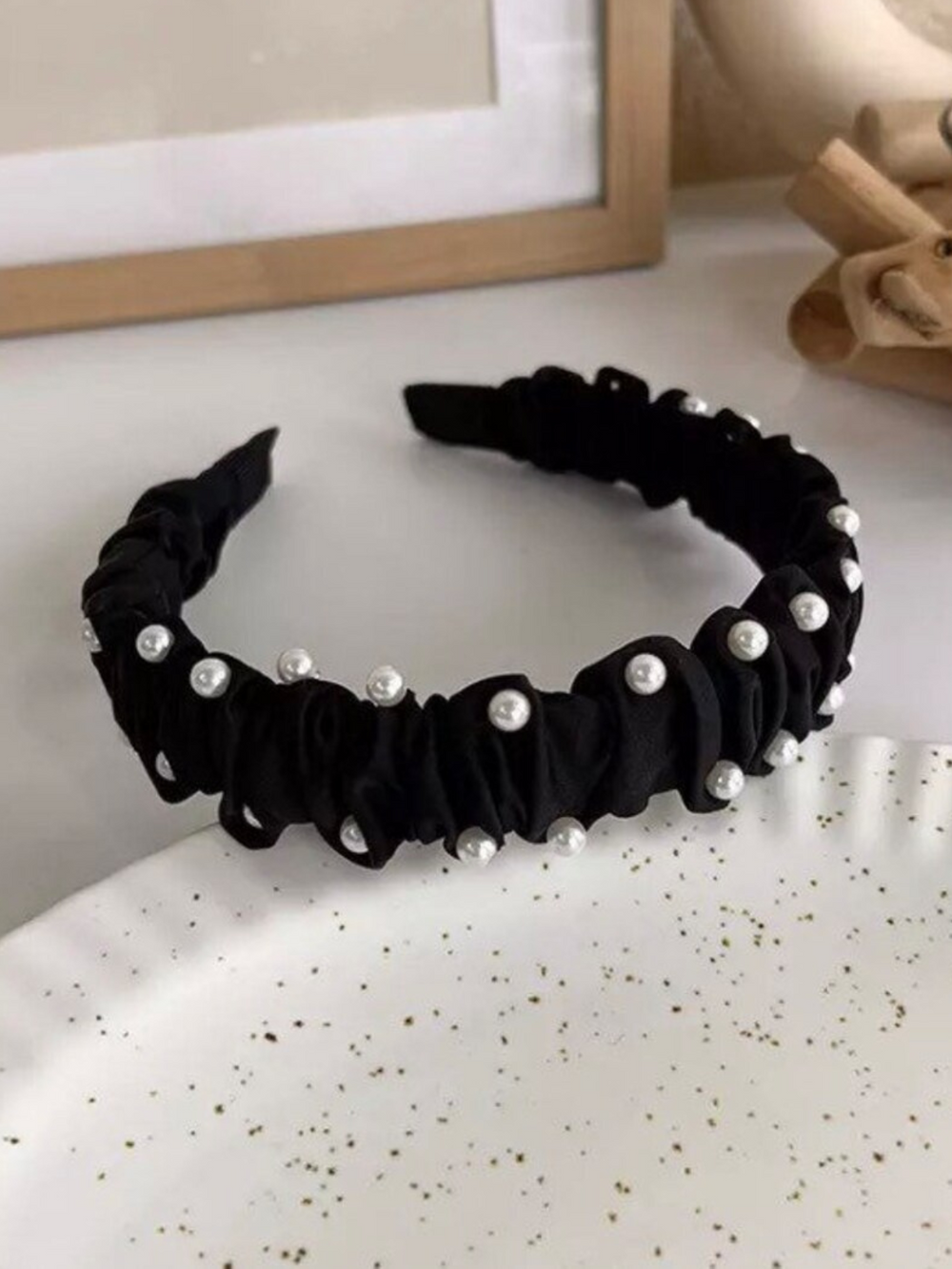 Mia Belle Girls Elegant Black Headband | Girls Accessories