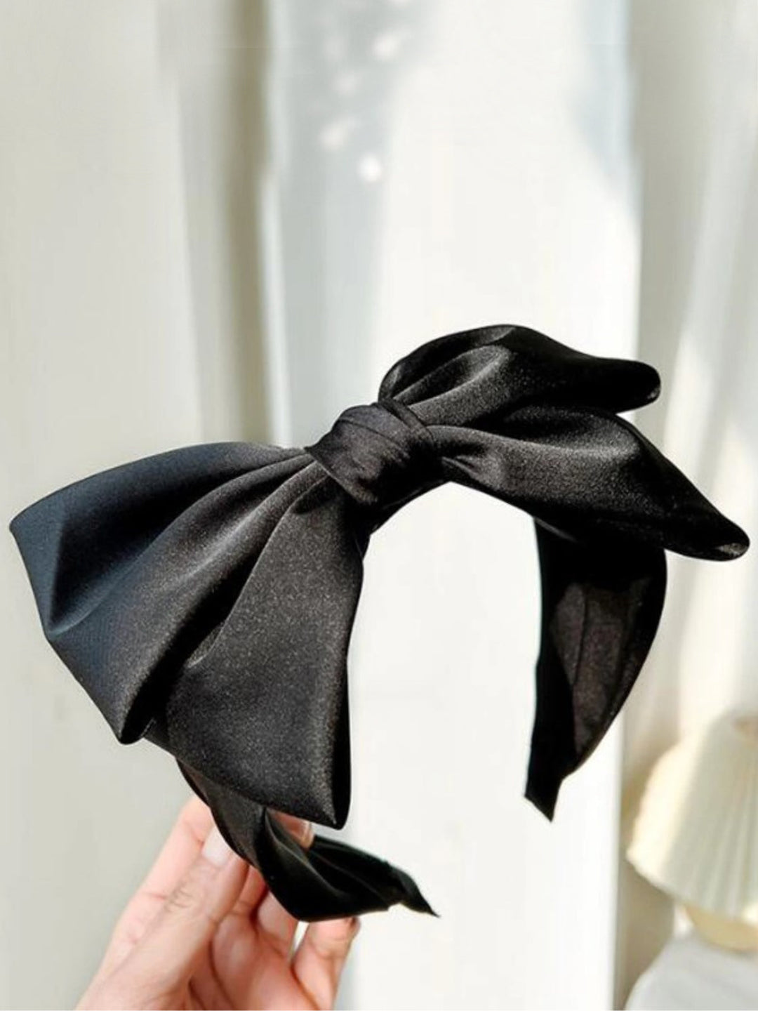 Mia Belle Girls Big Bow Velvet Headband | Girls Accessories