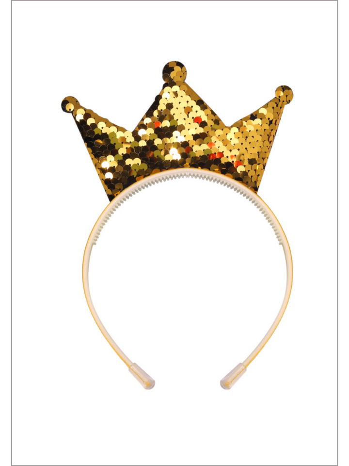 Queen Of Cuteness Sequin Crown Headband