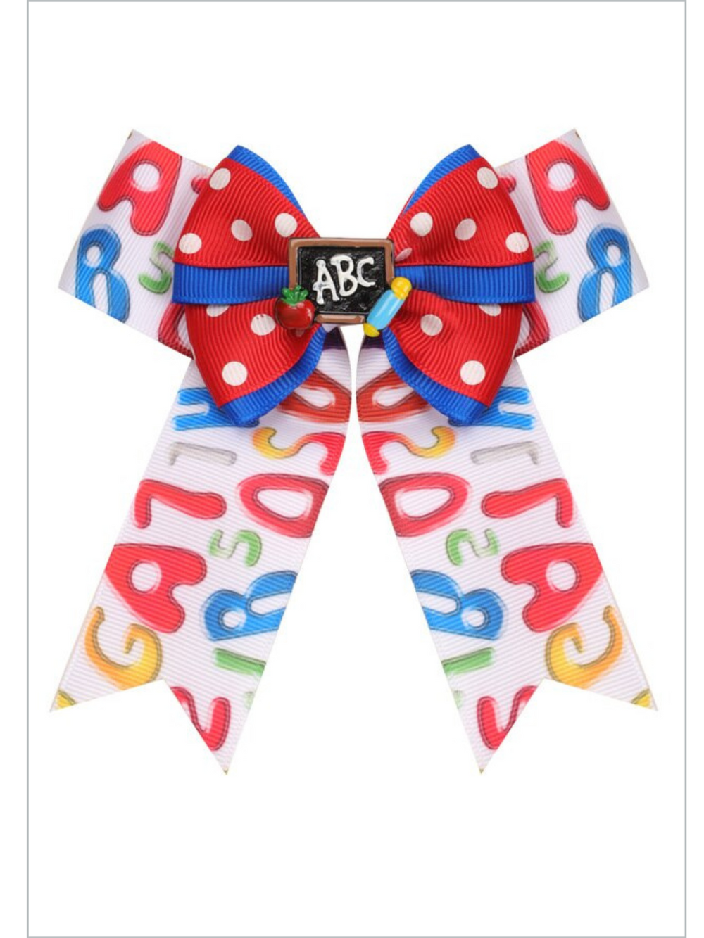 Girls School Accessories | Printed Hair Bow | Mia Belle Girls