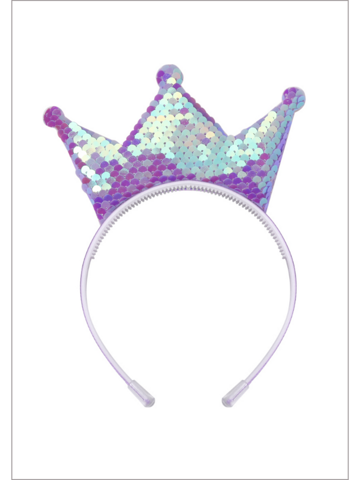 Queen Of Cuteness Sequin Crown Headband
