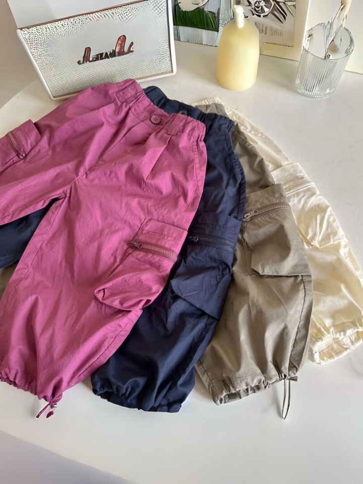 Mia Belle Girls Cargo Pants | Little Girls Casual Pants
