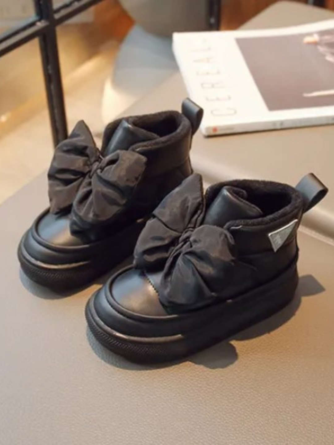 Mia Belle Girls Bow-Embellished Snow Boots | Shoes By Liv & Mia