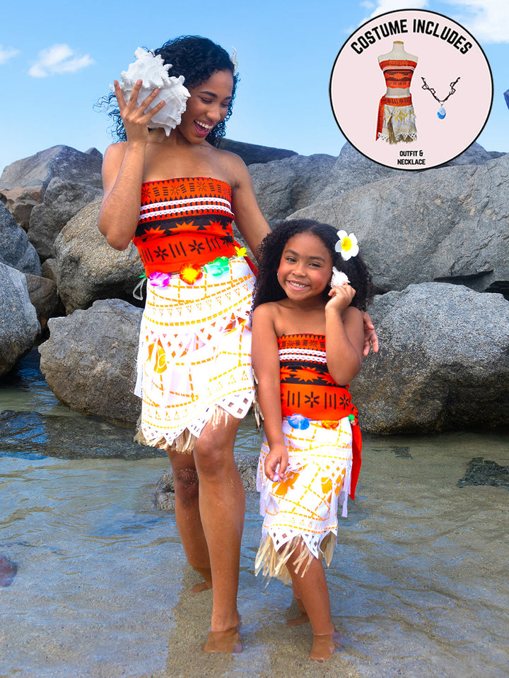 Mommy and Me Polynesian Princess 3-Piece Costume Set