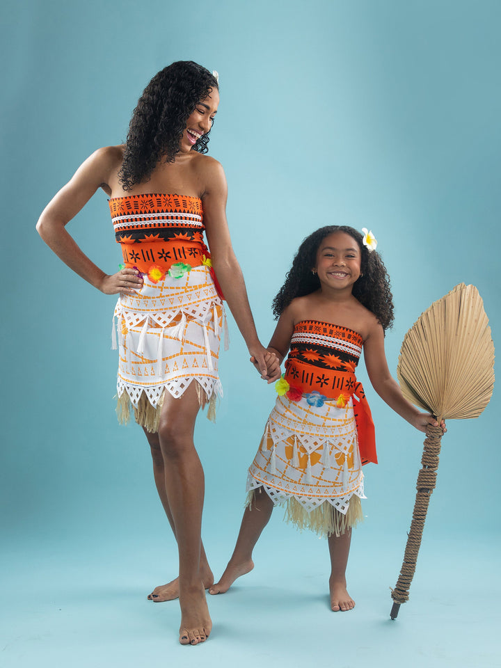 Mommy and Me Polynesian Princess 3-Piece Costume Set