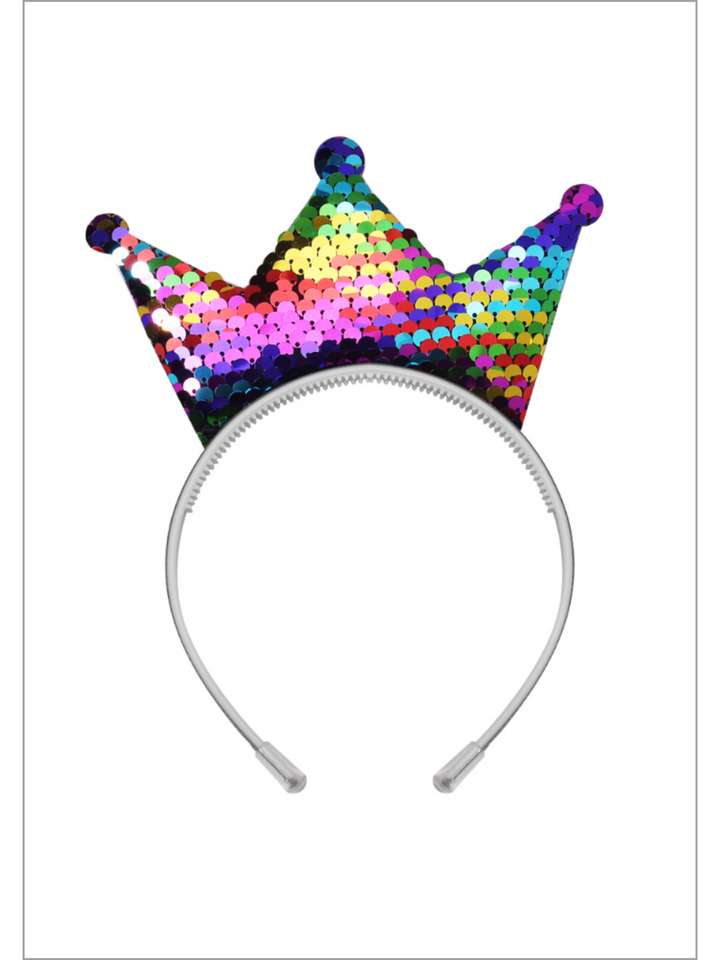 Queen Of Cuteness Sequin Crown Headband