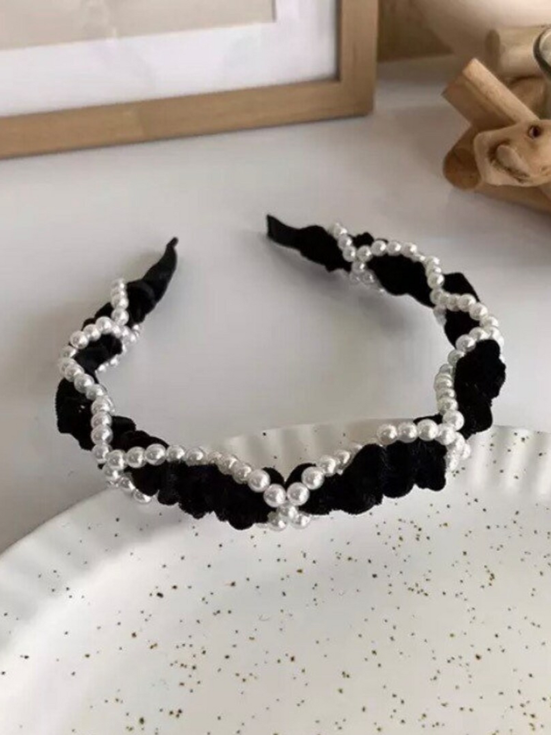 Mia Belle Girls Elegant Black Headband | Girls Accessories