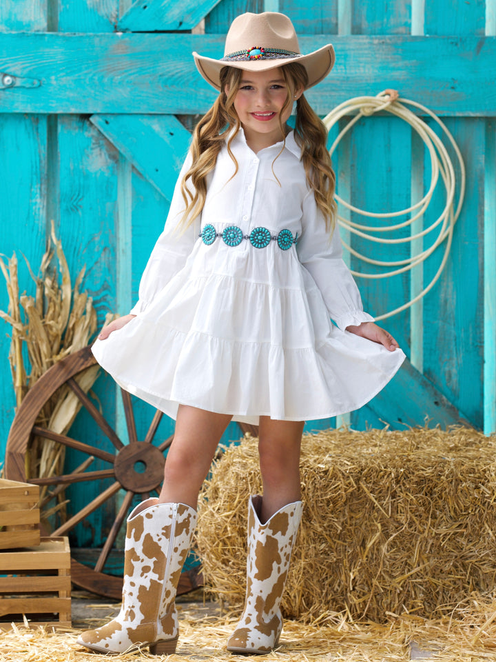 Belle Classic Button Up Shirt Dress
