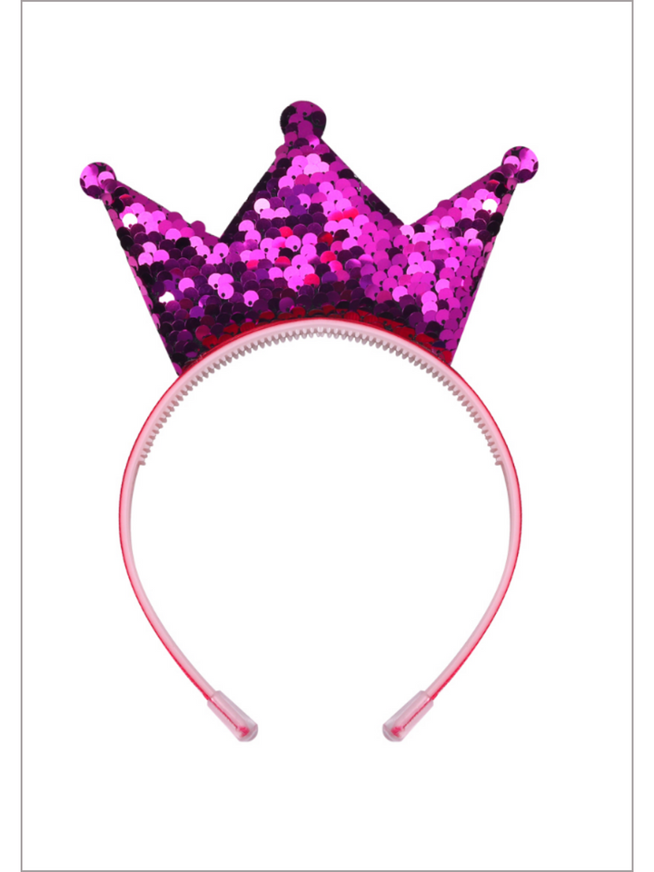 Queen Of Cuteness Sequin Crown Headband